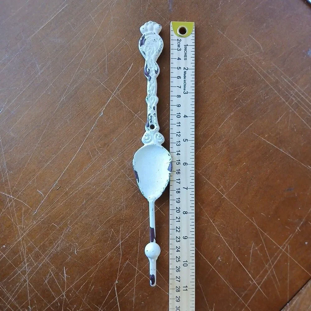 Antique Spoon Wall Hook, Victorian Farm House Organization Fixture Hobby Lobby